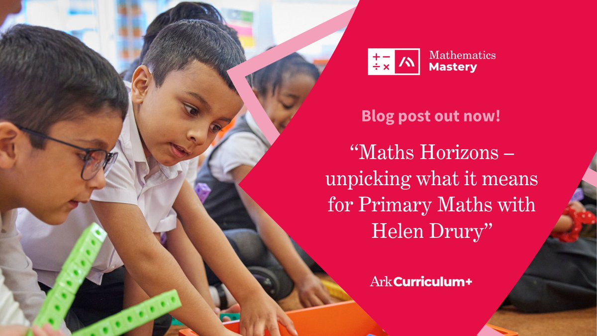 Ark Curriculum Plus (@arkcurriculum) on Twitter photo Feel there is too much content in the primary maths curriculum which makes it hard to teach well?
If so, you’re not alone! Read Will Power <a href="/MrOxfordmaths/">Will Power</a> latest blog where he unpicks the Maths Horizons interim report with <a href="/DrHelenDrury/">Helen Drury</a>.
ow.ly/Lqmq50V98Gi
#mathsmastery Feel there is too much content in the primary maths curriculum which makes it hard to teach well?
If so, you’re not alone! Read Will Power <a href="/MrOxfordmaths/">Will Power</a> latest blog where he unpicks the Maths Horizons interim report with <a href="/DrHelenDrury/">Helen Drury</a>.
ow.ly/Lqmq50V98Gi
#mathsmastery