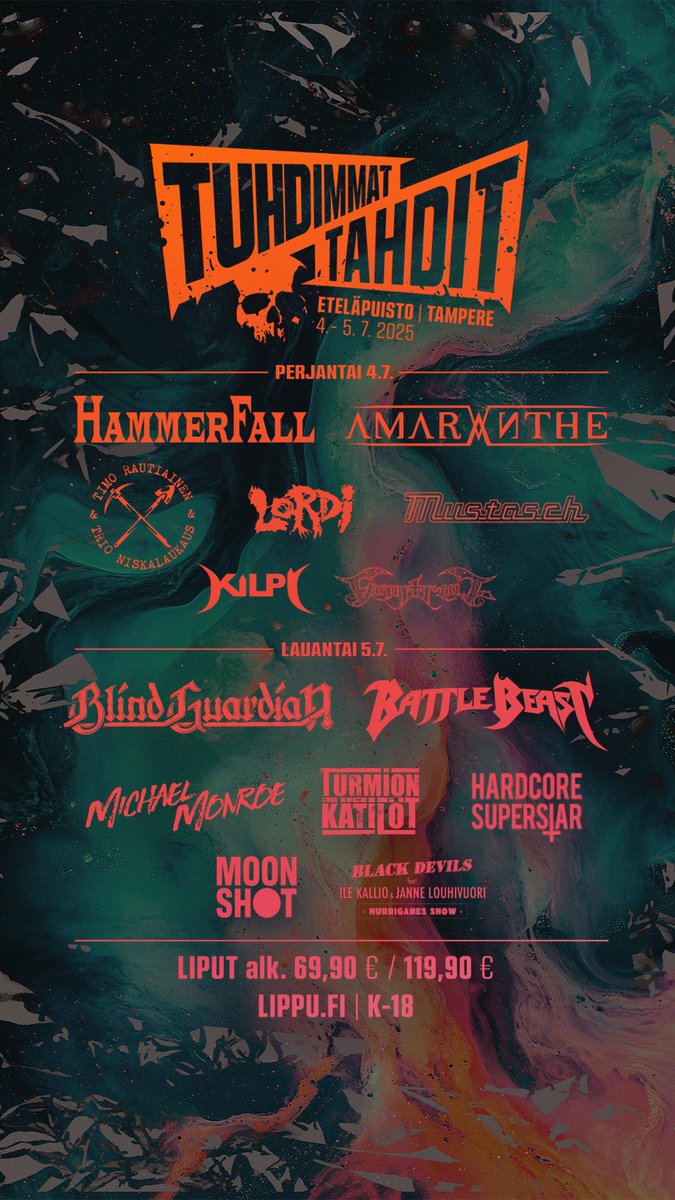 July 5th we’ll be in Tampere for the awesome Tuhdimmat Tahdit Festival!
Tickets are available through our website below, so grab em now and we’ll see ya down the front !!

hardcoresuperstar.com