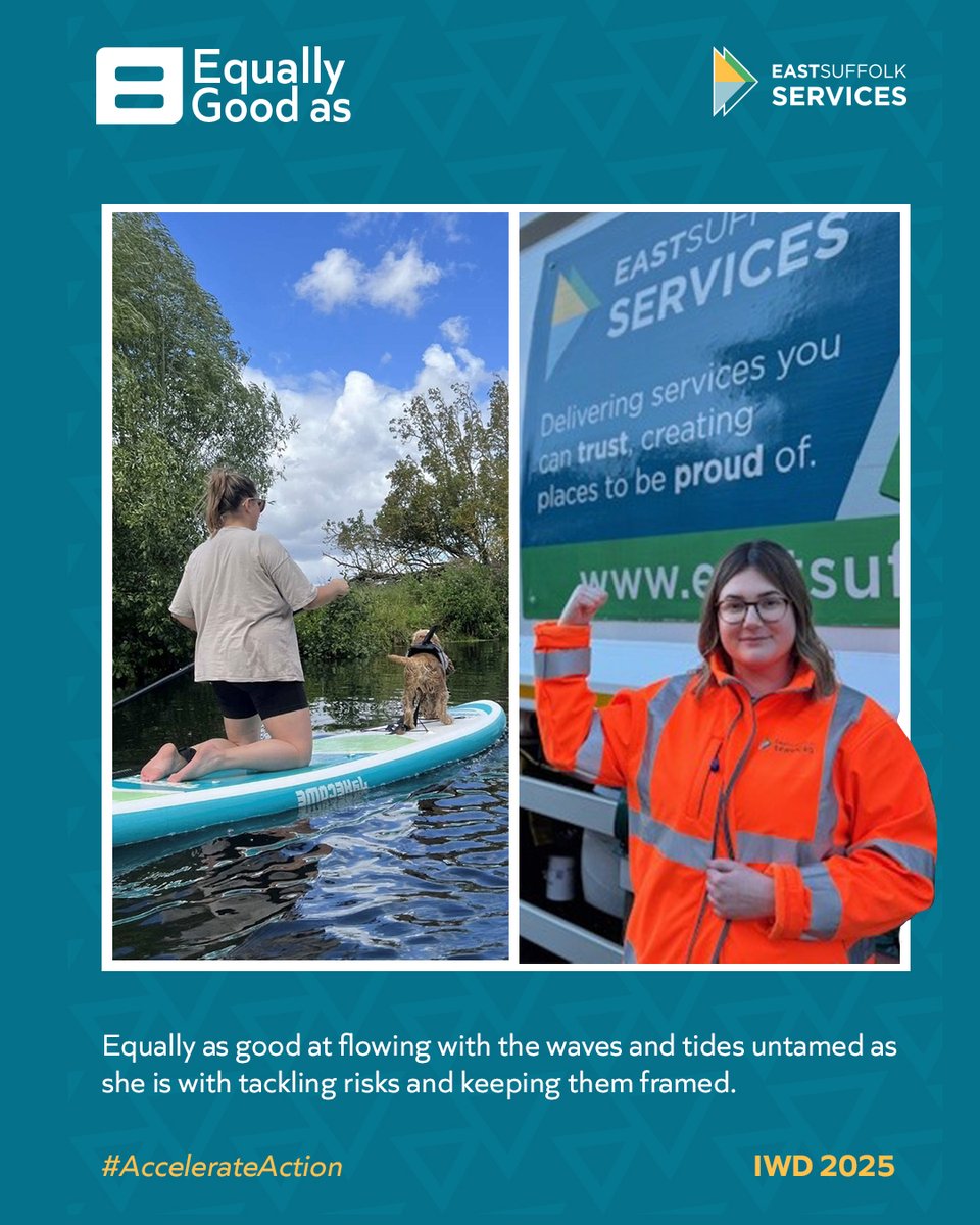 ESServices_'s tweet photo. In both paddleboarding and risk management, success isn’t about avoiding the waves—it’s about mastering them. Georgia navigates challenges with care, ensuring that risks are managed &amp; the company and its people are secure—no matter what comes its way.

#IWD2025 #AccelerateAction https://t.co/fO2hvjoPii
