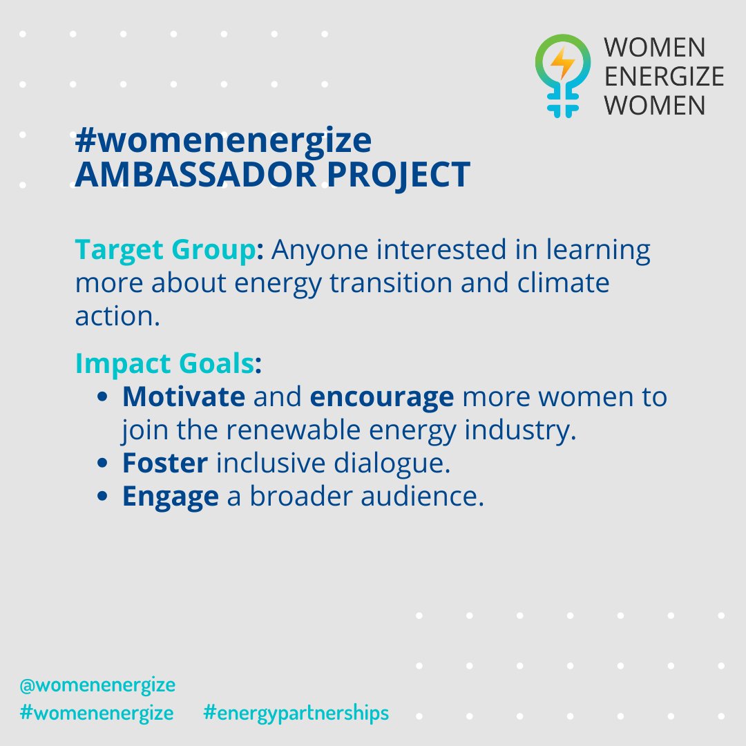 Women Energize Women (@womenenergize) on Twitter photo 🌟 #womenenergize ambassador activities 🌟 Meet Fernanda Varela <a href="/Fer_Varela_Laso/">Fernanda Varela</a> 's pioneering #podcast #GirlPower by @agencia_polux !
#WomenInEnergy #ClimateAction #EnergyTransition #Renewables #WomenInSTEM #Podcast #RadioShow #GirlPower
@bmwk 🌟 #womenenergize ambassador activities 🌟 Meet Fernanda Varela <a href="/Fer_Varela_Laso/">Fernanda Varela</a> 's pioneering #podcast #GirlPower by @agencia_polux !
#WomenInEnergy #ClimateAction #EnergyTransition #Renewables #WomenInSTEM #Podcast #RadioShow #GirlPower
@bmwk