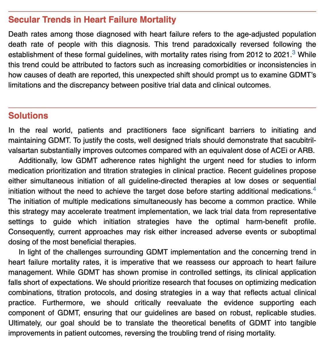 Thought-provoking editorial on external validity of heart failure therapy from <a href="/Wil_Ward_/">Wil Ward</a> <a href="/VPrasadMDMPH/">Vinay Prasad MD MPH</a> in <a href="/CircOutcomes/">Circ: CQO</a> 

Clinical translation of HF evidence is hugely challenging. And 100% PARADIGM HF should be replicated w equivalent doses of valsartan 

Link in replies