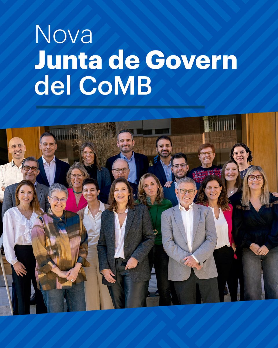 Col·legi Metges BCN (@combarcelona) on Twitter photo 🙌 𝗖𝗼𝗻𝗲𝗶𝘅 𝗹𝗮 𝗻𝗼𝘃𝗮 𝗝𝘂𝗻𝘁𝗮 𝗱𝗲 𝗚𝗼𝘃𝗲𝗿𝗻 𝗱𝗲𝗹 𝗖𝗼𝗠𝗕 𝟮𝟬𝟮𝟱-𝟮𝟬𝟮𝟵
Presidida per Elvira Bisbe, la conformen 20 professionals de diferents àmbits assistencials:
🔹Presidenta: Elvira Bisbe (<a href="/EBisbe/">Elvira bisbe</a>)
🔹Vicepresident: Jaume Sellarès (<a href="/JSellares/">Jaume Sellarès</a>) 🙌 𝗖𝗼𝗻𝗲𝗶𝘅 𝗹𝗮 𝗻𝗼𝘃𝗮 𝗝𝘂𝗻𝘁𝗮 𝗱𝗲 𝗚𝗼𝘃𝗲𝗿𝗻 𝗱𝗲𝗹 𝗖𝗼𝗠𝗕 𝟮𝟬𝟮𝟱-𝟮𝟬𝟮𝟵
Presidida per Elvira Bisbe, la conformen 20 professionals de diferents àmbits assistencials:
🔹Presidenta: Elvira Bisbe (<a href="/EBisbe/">Elvira bisbe</a>)
🔹Vicepresident: Jaume Sellarès (<a href="/JSellares/">Jaume Sellarès</a>)
