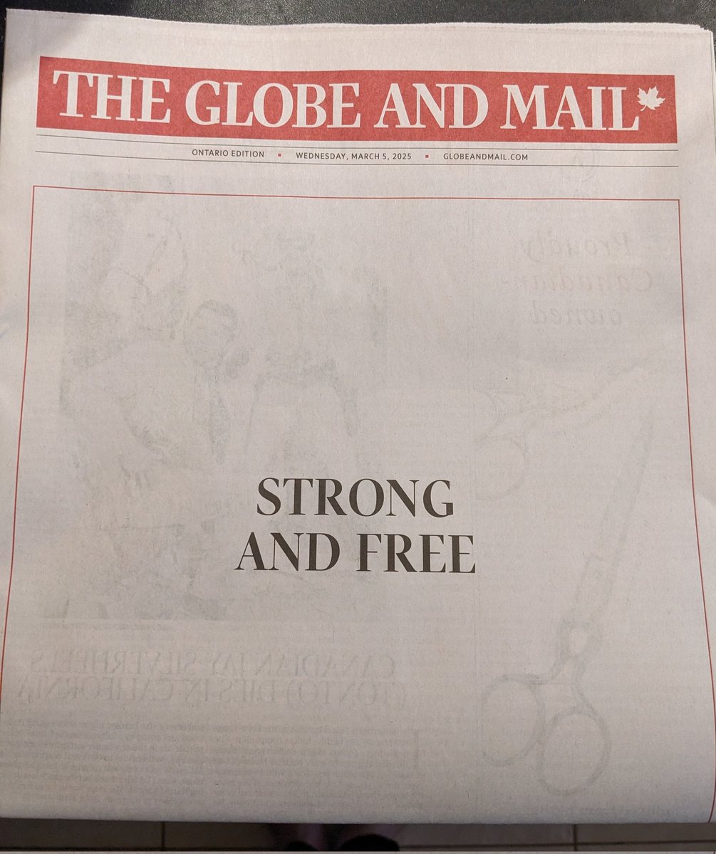 It's pretty hard to achieve this online. This is just another of the reasons I love the printed newspaper. You can say so much with design and front pages. 

You can imagine a historian going back into newspaper archive to write about this. And coming across this front page.