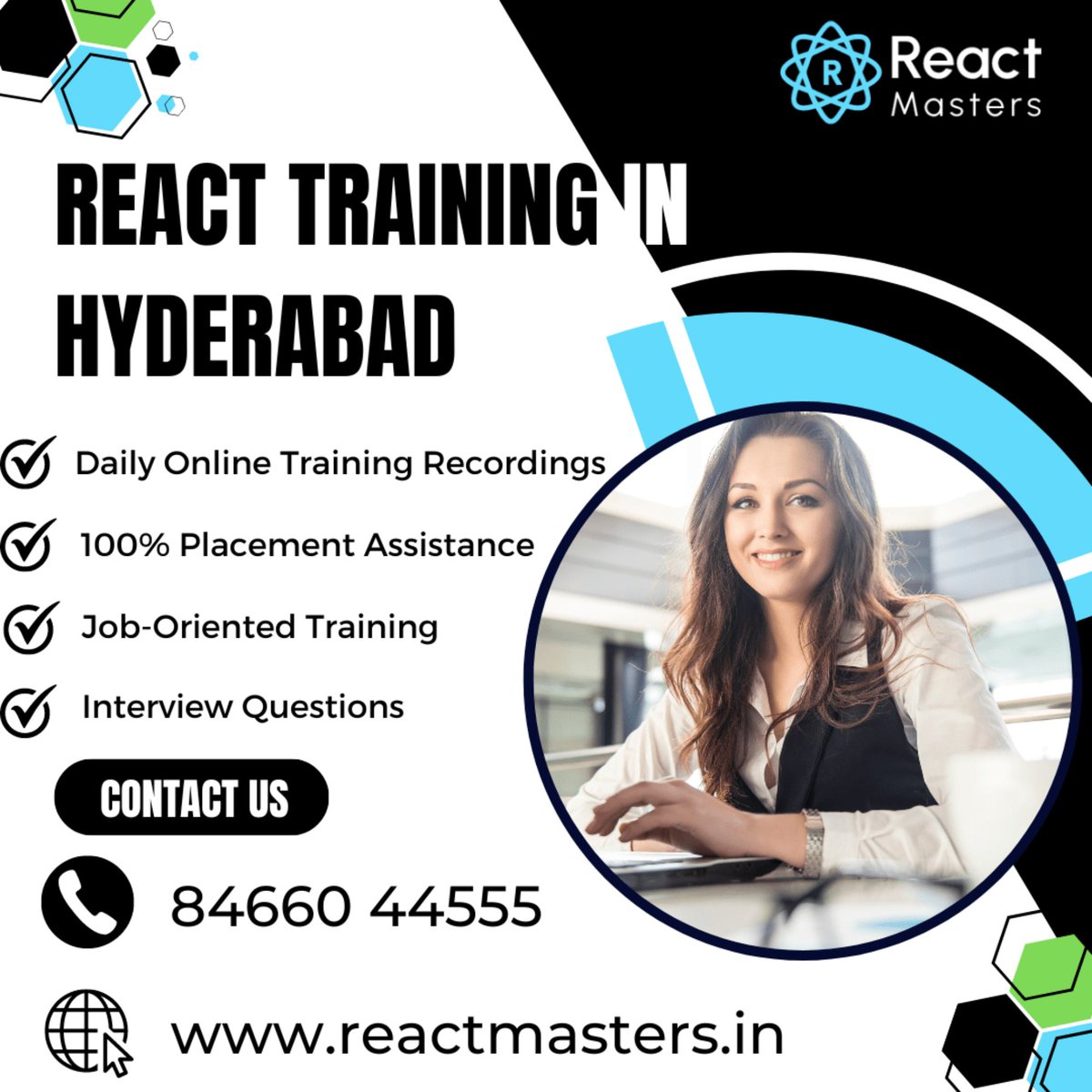 Reactmasters_'s tweet image. 🚀 Boost your career with React Training in Hyderabad! Learn to build dynamic web apps with expert guidance. 

🔥 Enroll now &amp;amp; master React JS!

📲 : +918466044555

#ReactJSTraining #Hyderabad #LearnReact #WebDevelopment #ReactJS #TechSkills #CodingBootcamp #FrontendDevelopment
