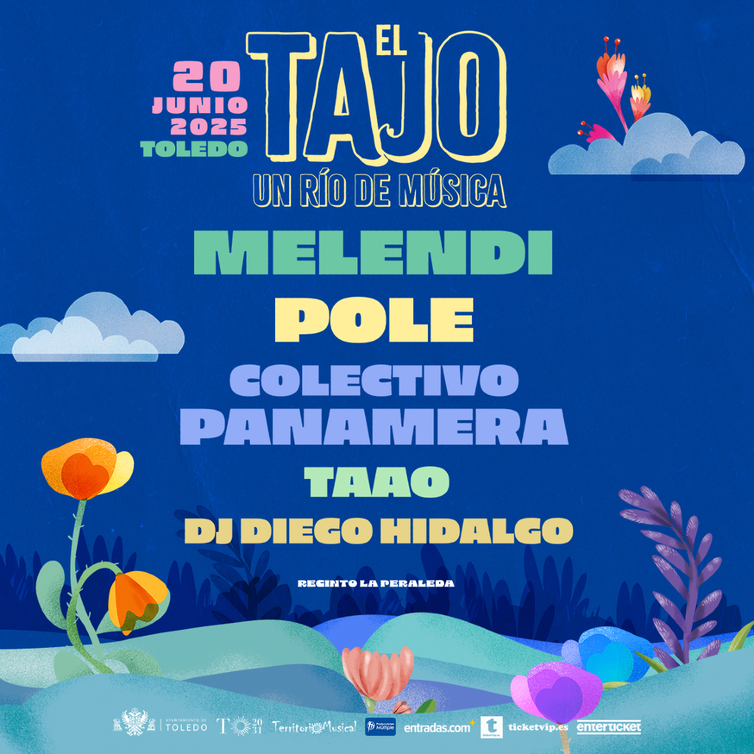 ¿Sabes que @_melendioficial_ estará en Toledo el 20 de junio en el Festival #ElTajo? 
Junto a @polee_sm, @colectivopanamera, @taaokross y #djdiegohidalgo 🎉

📍Recinto La Peraleda, Toledo
🎫Ticketvip.es

#territoriomusical #eltajounriodemusica  #toledo
