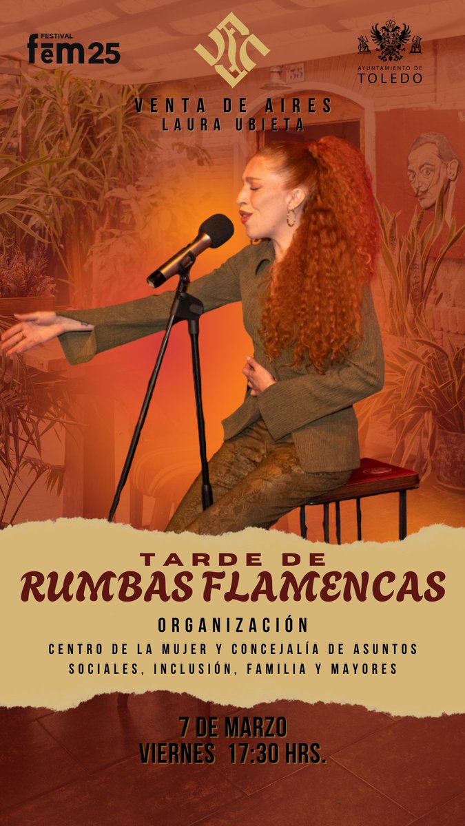 🔥🔥Este viernes 7 marzo tenemos cachondeito en #VentadeAires🔥🔥
Con la artistaza <a href="/LauraUbieta/">Laura Ubieta Molla</a> 🧡