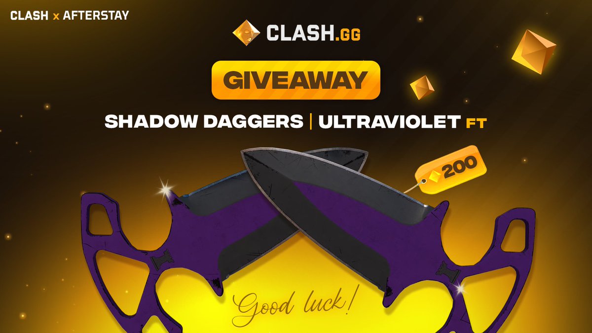Afterstayy's tweet image. CLASH X AFTERSTAY GIVEAWAY

✅Must Be Following @clashdotgg + @Afterstayy 
✅Retweet the post
✅ Tag 1 friend