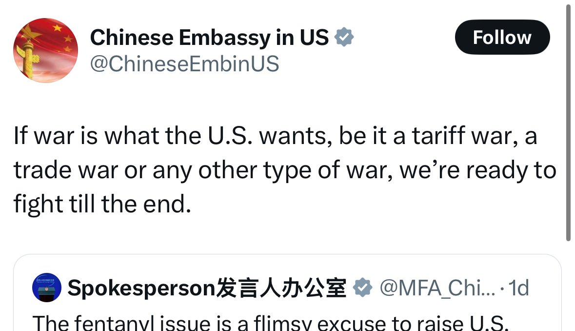SaketGokhale's tweet photo. Trump imposes tariffs on China

Chinese: “be it tariff war or any kind of war, we’ll fight it” 

Trump proposes tariffs on India 

Modi: “MAGA+MIGA=MEGA”.
Rushes Piyush Goyal to US to plead with the Americans.

Same man once said “Abki bar Trump Sarkar”

A WEAK PRIME MINISTER. https://t.co/wcbPxOEYA8