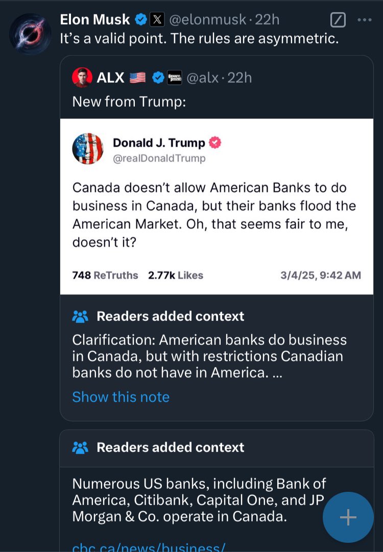 I really can’t stand this place anymore but I’m here to keep tabs on things and see how ridiculous it really is.

The lies are non stop but I do enjoy when Elon’s own app points them out.