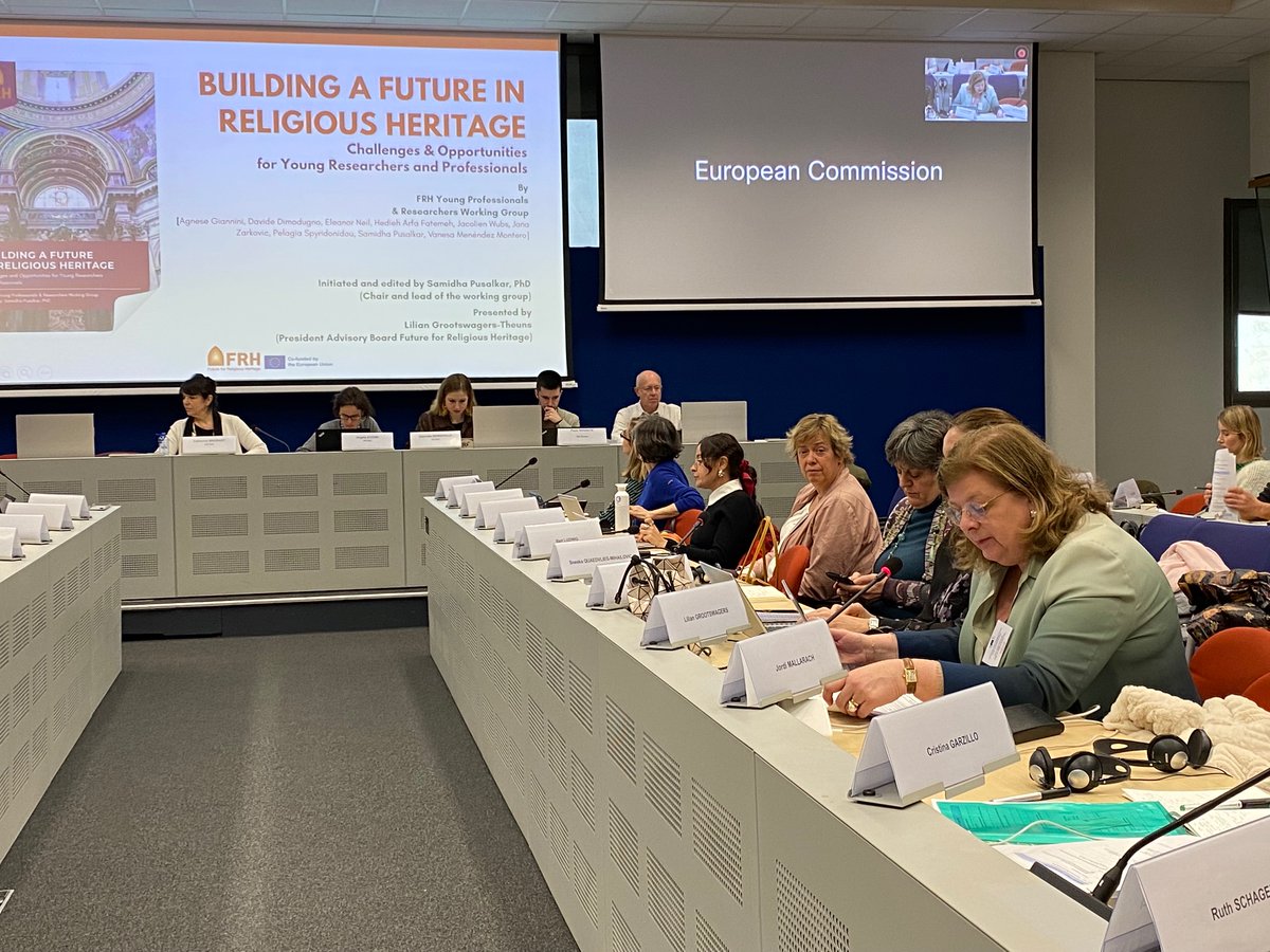 FRH (@frh_europe) on Twitter photo 📙Our publication "Building a Future in Religious Heritage" was presented this morning at the 13th meeting of the <a href="/EU_Commission/">European Commission</a> Expert Group on Cultural Heritage🇪🇺🏛️. Congratulations to our Young Professionals & Researchers Working Group for their work!🔗bit.ly/4hMtpJw 📙Our publication "Building a Future in Religious Heritage" was presented this morning at the 13th meeting of the <a href="/EU_Commission/">European Commission</a> Expert Group on Cultural Heritage🇪🇺🏛️. Congratulations to our Young Professionals & Researchers Working Group for their work!🔗bit.ly/4hMtpJw