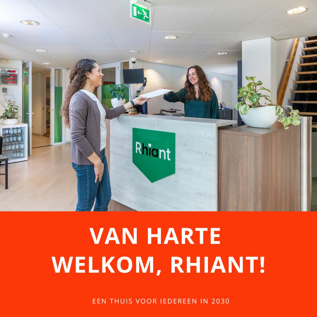 𝗪𝗲𝗹𝗸𝗼𝗺 𝗻𝗶𝗲𝘂𝘄 𝗰𝗼𝗿𝗽𝗼𝗿𝗮𝘁𝗶𝗲𝗹𝗶𝗱 𝗥𝗵𝗶𝗮𝗻𝘁
Wat zijn we blij met de aansluiting van Rhiant. De corporatie uit Hendrik-Ido-Ambacht heeft als missie "Samen op weg naar een thuis." En dat is precies wat wij met al onze leden ook willen bereiken.