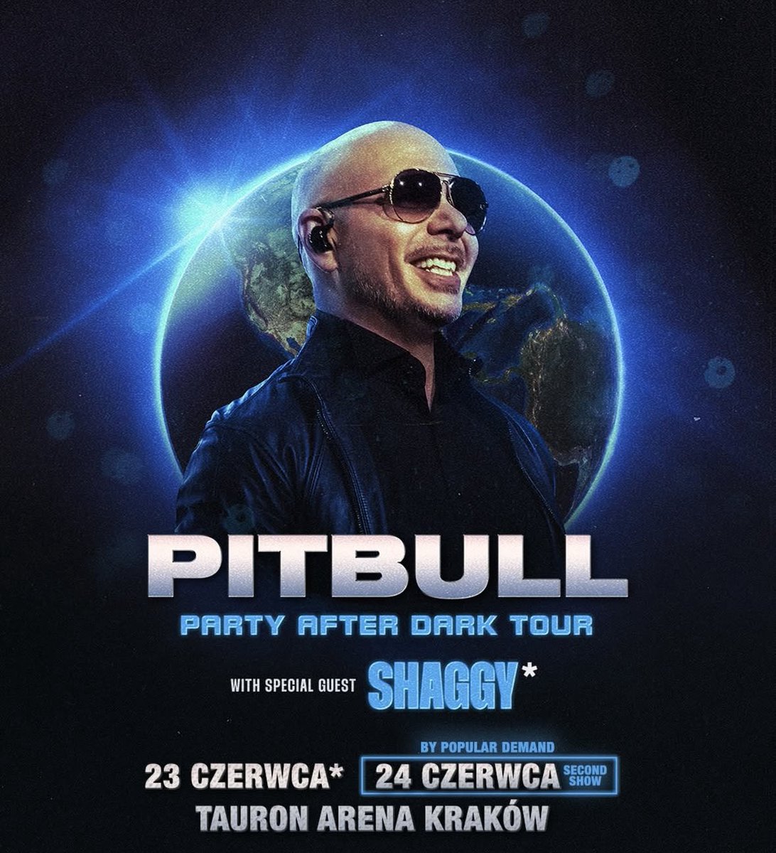 thepolandnews_'s tweet photo. Drugi koncert Pitbulla w TAURON Arenie Kraków jednak się odbędzie. Bilety trafią do sprzedaży dziś o godzinie 12:00. https://t.co/Mi8bGR1ZmL