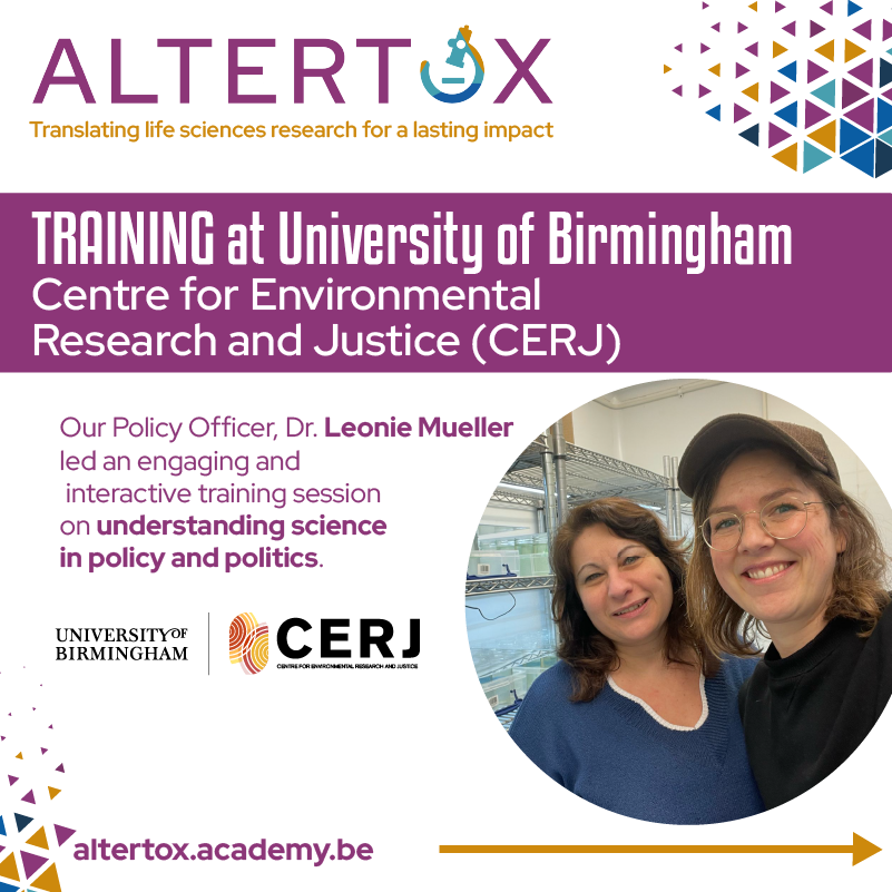 AltertoxAcademy's tweet image. A huge thank you to our Policy Officer Dr. Leonie Mueller for leading an engaging and interactive training session on understanding science in policy and politics.  

📸 Here’s a glimpse of some of the key moments from the training day. 

#AltertoxTraining