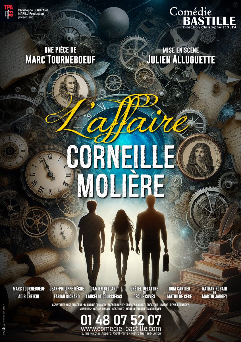 "L'Affaire Corneille-Molière" Un spectacle hautement intelligent évoquant une énigme incontournable de la scène littéraire française xfru.it/1bEm53 
Merci Brigitte Corrigou de La revue du spectacle !
