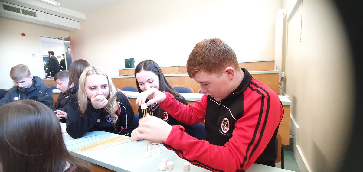 colaiste's tweet photo. Coláiste Chiaráin TY students fully focused and having fun as part of the team buiding exerceise at the Hospitality Taster Day at Shannon College of Hotel Management yesterday. https://t.co/VquWvc1UYC
