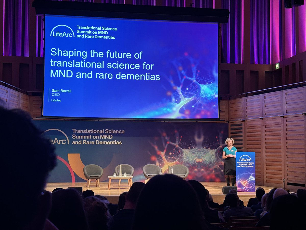 Andrew Stewart (@andrewjohnstew2) on Twitter photo A moving open to the <a href="/lifearc1/">LifeArc</a> Translational Science Summit on Motor Neuron Disease and Rare Dementias with a video from <a href="/dsetters/">David Setters</a> on the need for more research into these conditions. <a href="/SamBarrell1/">Sam Barrell</a> drove this message home in her opening plenary. A great start! #rareneuro A moving open to the <a href="/lifearc1/">LifeArc</a> Translational Science Summit on Motor Neuron Disease and Rare Dementias with a video from <a href="/dsetters/">David Setters</a> on the need for more research into these conditions. <a href="/SamBarrell1/">Sam Barrell</a> drove this message home in her opening plenary. A great start! #rareneuro