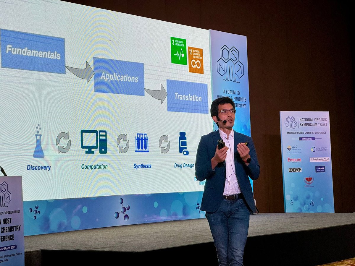 Prof. Rene Koenigs from RWTH delivered a fascinating talk on “Spin States Matter – Fundamentals, Applications, and Translation to Drug Discovery” at #NOSTOCC2025. Exploring the impact of spin states in chemistry and beyond! #OrganicChemistry #DrugDiscovery