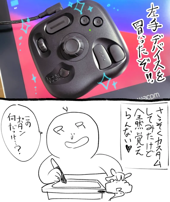 へへ…ががんばる…
一緒に買ったペーパーライクフィルム貼りの方がセッティングより時間かかった… 