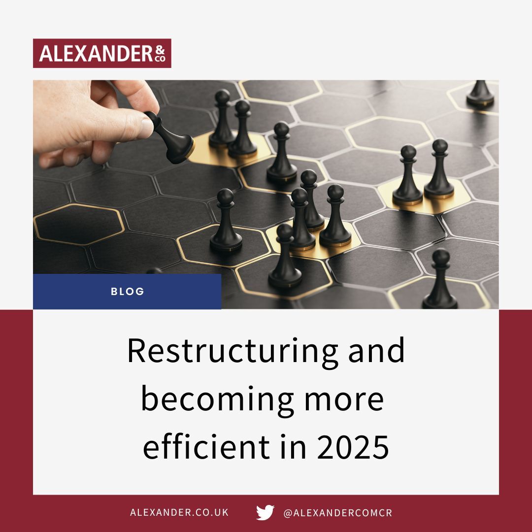 alexandercoMCR's tweet image. Take a look at our blog to find out how restructuring could help your business become more efficient in 2025 and beyond.

alexander.co.uk/news/restructu…

#accountant #businessrestructure