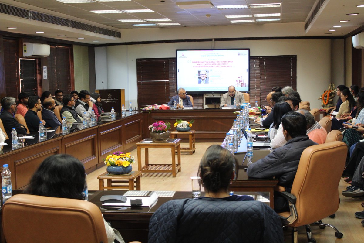 icssr's tweet image. Prof. Ashish K. Jha, Dean, @ashishkjha School of Public Health, Brown University, US delivered a talk on &quot;Gender Equity in Global Health Resilience and Strategic Approaches for Strengthening Global Health Security&quot;  on 28th February in the ICSSR. It was an interactive session in…
