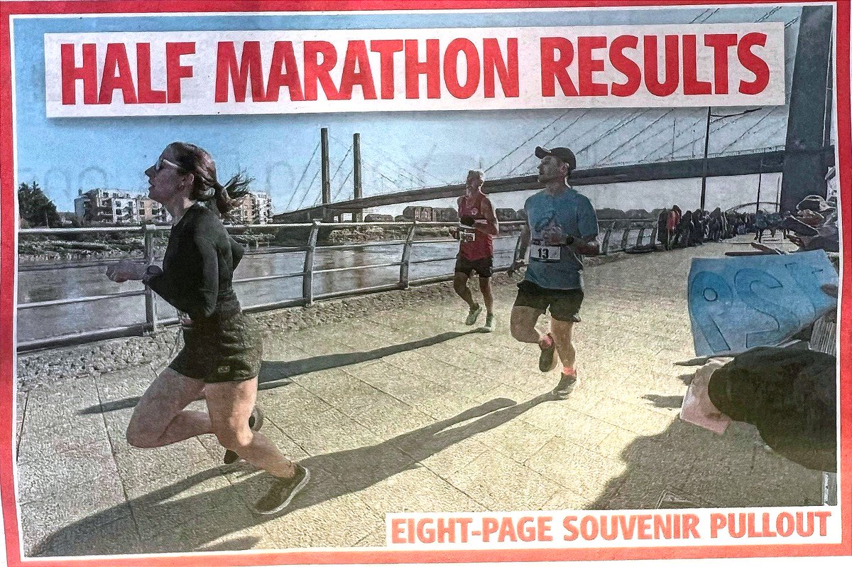 📰 READ ALL ABOUT IT! 📰 

The South Wales Argus have published an eight page souvenir pullout for the St Joseph's Hospital City of Newport Half Marathon in today's paper (05/03/2025). Grab your copy to see your name in print!

#HalfMarathon #RunningCommunity #LocalNews