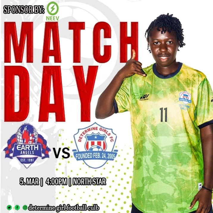 Determine Girls Fc โฝ๐ฑ๐ท (@determinefc) on Twitter photo ๐๐๐ญ๐๐ก ๐ฟ๐๐ฎ!!๐ฅ ๐๐ ๐ ๐จ ๐๐จ๐ซ ๐ฏ๐ข๐๐ญ๐จ๐ซ๐ฒ ๐ช๐พ๐  
๐ฟ๐๐๐๐๐๐๐๐ ๐๐๐๐๐ ๐๐พ  ๐ Earth Angels 
๐๏ธ Wednesday, March 5, ๐๐๐๐ 
๐ฐ๏ธ 4:00๐ฅ๐ข  
๐๏ธ North Star  ๐  #๐ฟ๐๐ฉ๐๐ง๐ข๐๐ฃ๐๐๐๐ง๐ก๐จ๐๐จEarthAngels 
#UpperLeague #๐๐๐๐๐ง๐๐ ๐๐๐ญ๐๐ก ๐ฟ๐๐ฎ!!๐ฅ ๐๐ ๐ ๐จ ๐๐จ๐ซ ๐ฏ๐ข๐๐ญ๐จ๐ซ๐ฒ ๐ช๐พ๐  
๐ฟ๐๐๐๐๐๐๐๐ ๐๐๐๐๐ ๐๐พ  ๐ Earth Angels 
๐๏ธ Wednesday, March 5, ๐๐๐๐ 
๐ฐ๏ธ 4:00๐ฅ๐ข  
๐๏ธ North Star  ๐  #๐ฟ๐๐ฉ๐๐ง๐ข๐๐ฃ๐๐๐๐ง๐ก๐จ๐๐จEarthAngels 
#UpperLeague #๐๐๐๐๐ง๐๐