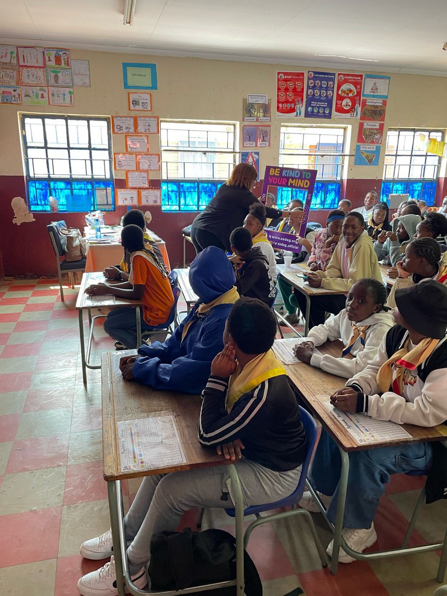 This past Saturday, our Cadets engaged in a session on mental health with <a href="/TheSADAG/">SADAG</a>! 💚 We explored topics like suicide prevention and emotional well-being. 

A big thank you to the South African Depression and Anxiety Group for their incredible support to our youth