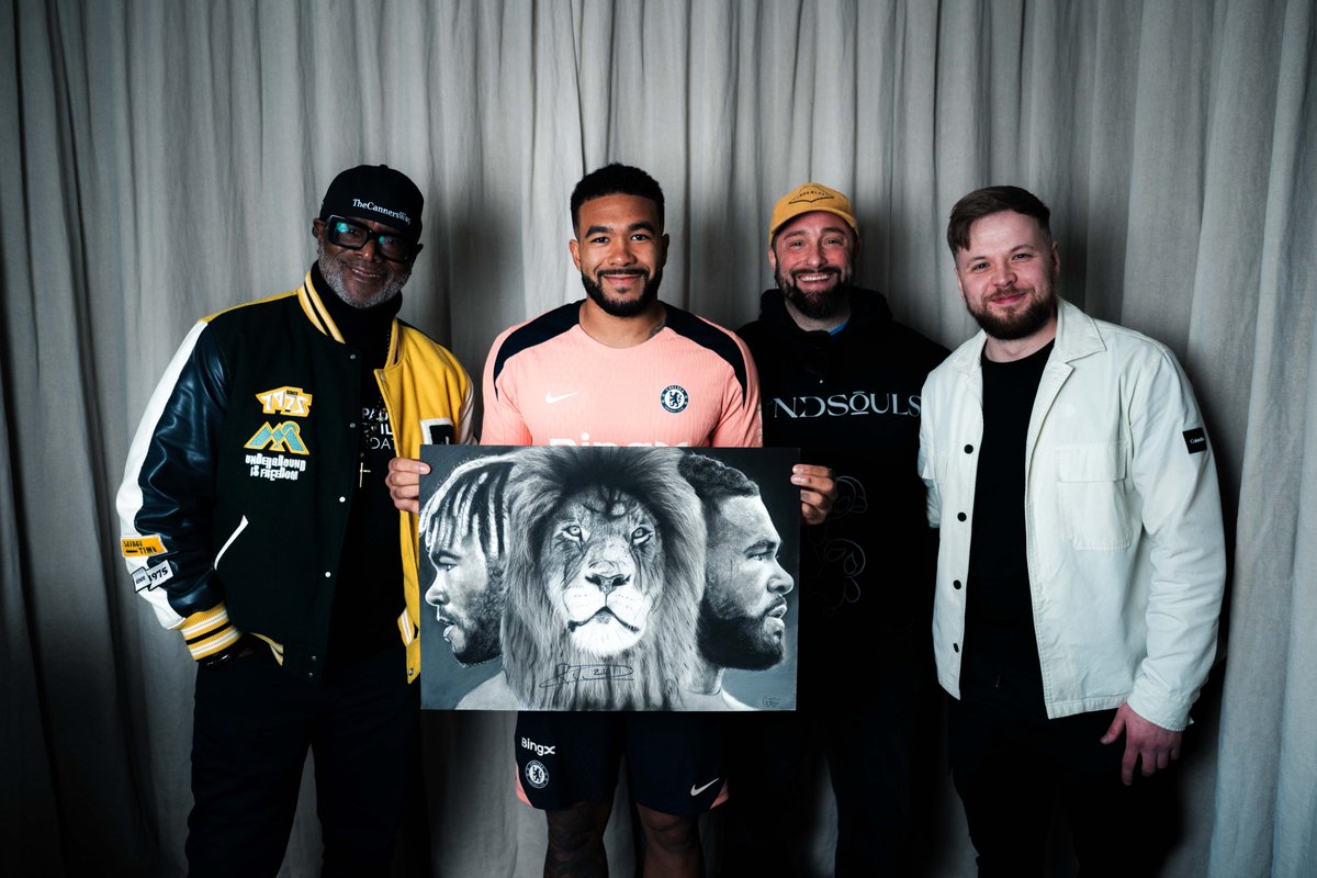 The Paul Canoville Foundation (@_pcfoundation) on Twitter photo A work of art - signed by <a href="/ReeceJames/">Reece James</a> and soon to be in the hands of a special winner! 🎨✨
Our good friend <a href="/Chabz_Art/">Charlie Johnston</a> created this stunning tribute to the <a href="/ChelseaFC/">Chelsea FC</a> captain - a piece that symbolises his rise, resilience, and reign at Stamford Bridge. Featuring his ... A work of art - signed by <a href="/ReeceJames/">Reece James</a> and soon to be in the hands of a special winner! 🎨✨
Our good friend <a href="/Chabz_Art/">Charlie Johnston</a> created this stunning tribute to the <a href="/ChelseaFC/">Chelsea FC</a> captain - a piece that symbolises his rise, resilience, and reign at Stamford Bridge. Featuring his ...