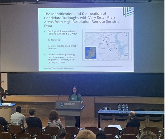 GeolSurvIE's tweet photo. The 68th Irish Geological Research Meeting, sponsored by @GeolSurvIE @Dept_ECC was held in @tcddublin over the weekend. 
A number of Geological Survey Ireland staff presented on the research happening in the Survey, such as @TellusGSI GEMINI, &amp; the Research Programme. https://t.co/o0oBfjDuD3
