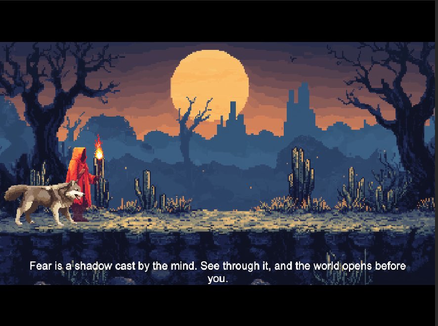 gunnar_nft's tweet photo. Night 12 building Vision Quest

Here's what happened: 
1) ImGen For Menu UI 
2) Refine About Page
3) Refine Instructions Page
4) Implement New Title/Menu Scene
5) Reorder Shaman Interactions 

Nearing the finish line! More soon 💤 #builtbyone #videogame #design #uxdesign https://t.co/6cBNcvlHkC