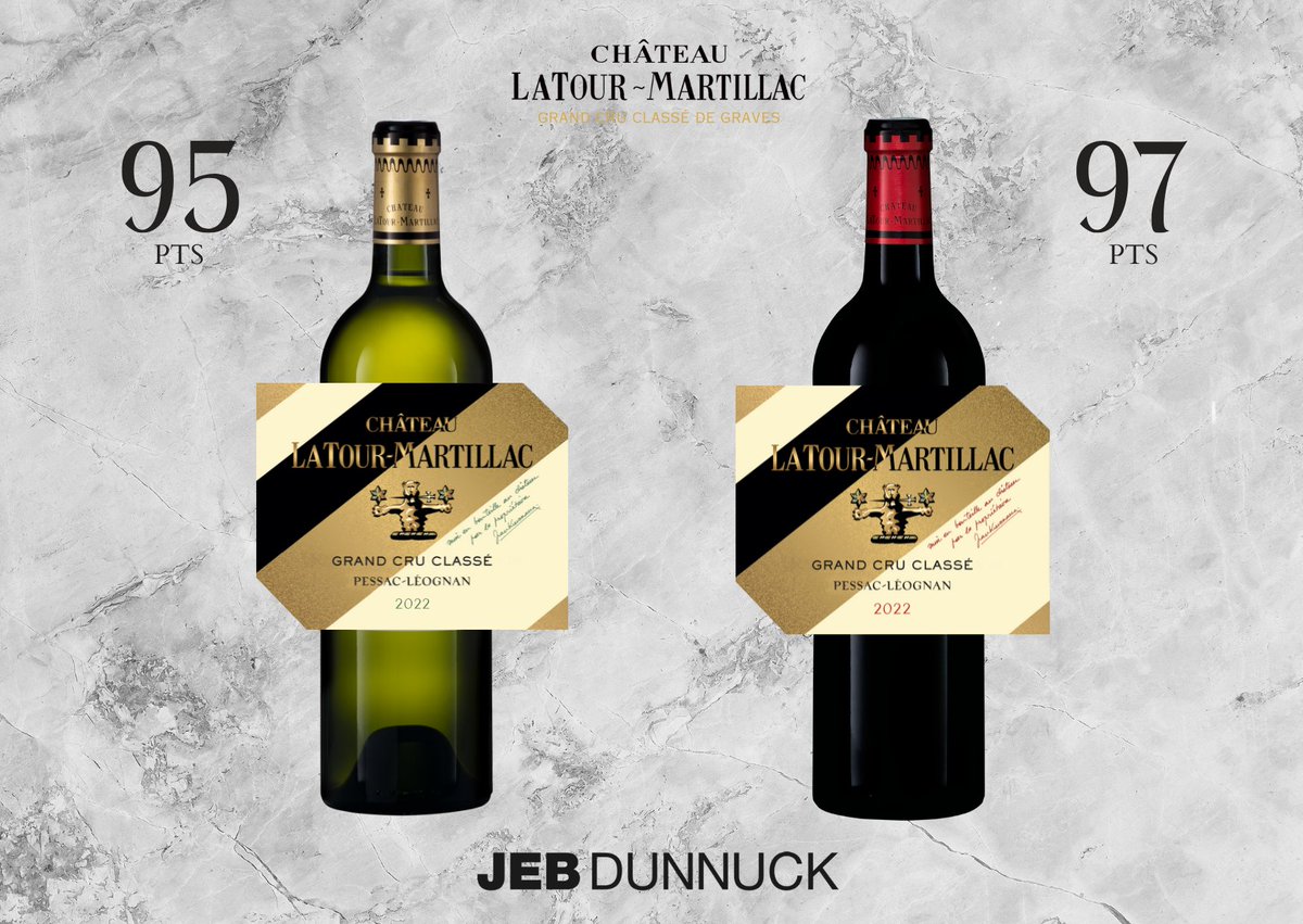 🇬🇧 Château Latour-Martillac 2022 Red and White rated by Jeb Dunnuck.
🇫🇷 Château Latour-Martillac 2022 Rouge et Blanc notés par Jeb Dunnuck.
#bordeaux #bordeauxwine #pessacleognan #ratings #jebdunnuck