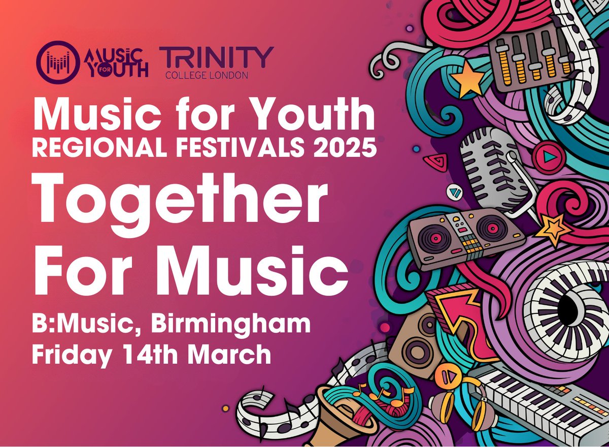 We're proud to be sponsoring <a href="/musicforyouth/">Music for Youth</a> Together for Music Festival for a second year!
The event celebrates performers of all abilities with performances, workshops and more. Taking place Friday 14 March in Birmingham.
Learn more:
hubs.la/Q039nBfQ0
