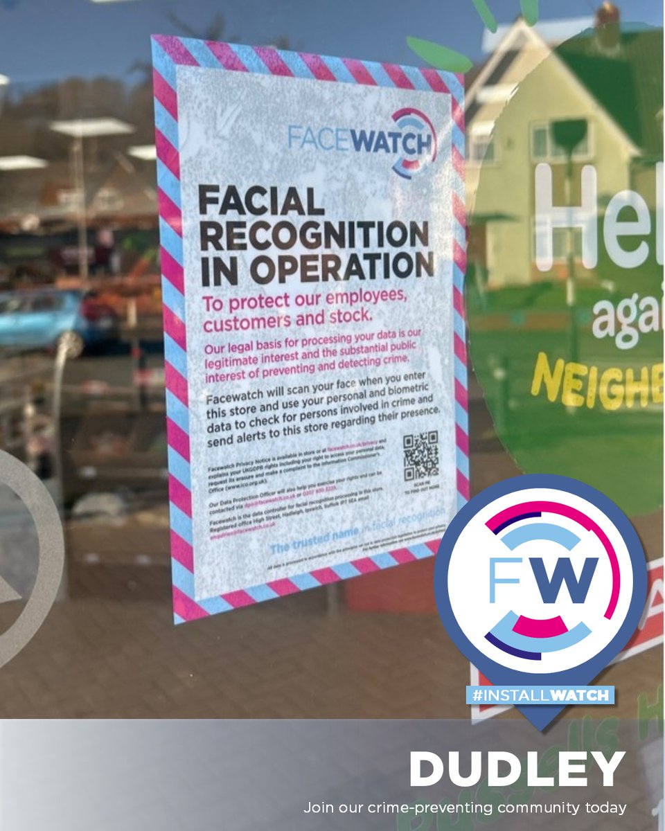 Our installation teams are on the road every day, bringing Facewatch to a town near you. We were in Dudley last week.

Call us now 0207 930 3225
Book your free demo here bit.ly/3DyjGon

#Facewatch #FacialRecognition #Retail #CrimePrevention #Installwatch #Dudley