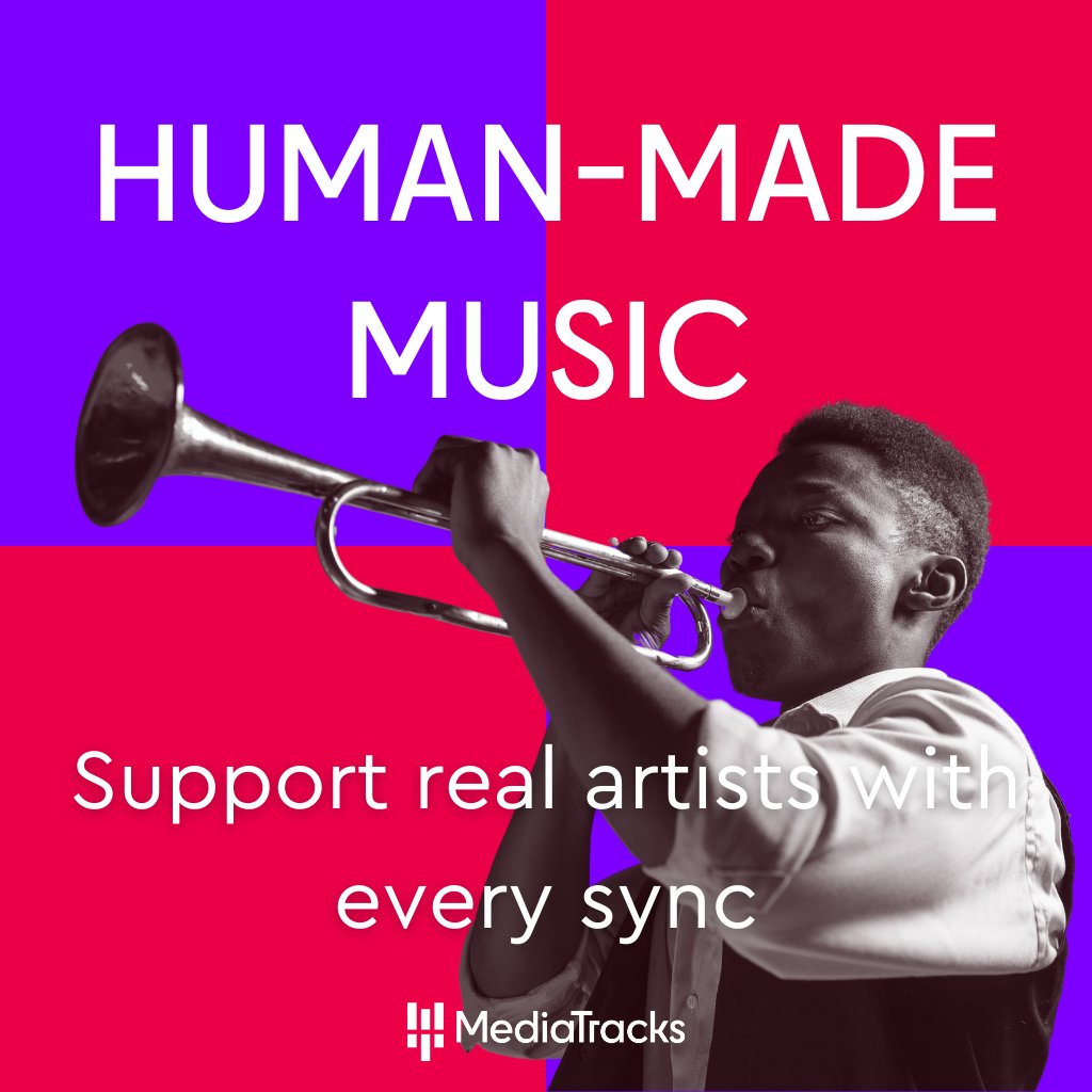 Real music, real soul. At MediaTracks, every track is crafted by human creativity—not algorithms. Support real artists and bring genuine emotion to your project with every sync. Explore our playlists and license with purpose.