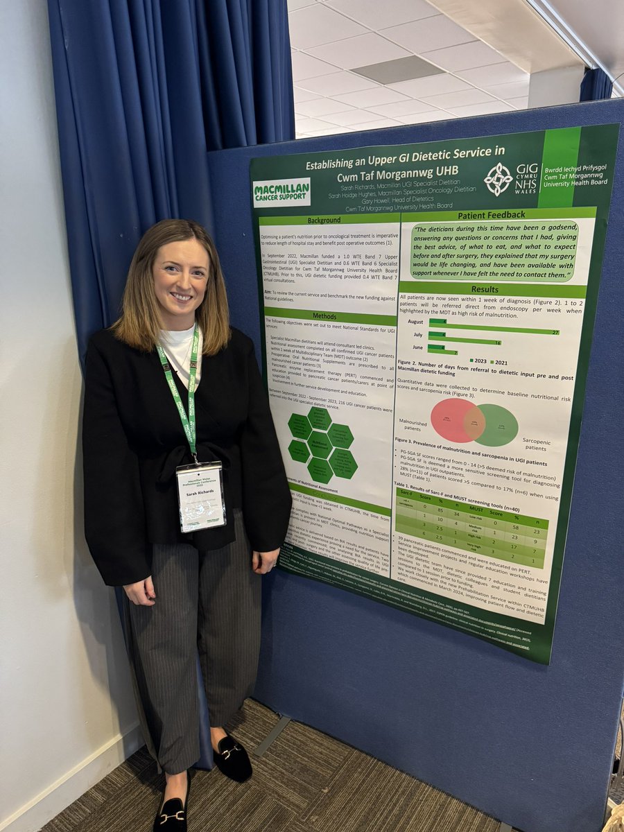 Sarah Richards (RD) (@srichardsrd) on Twitter photo Back showcasing our work at the Wales Macmillan Professionals Conference #macmillanprofessionalsconference <a href="/macmillancancer/">Macmillan Cancer Support</a> <a href="/CTMUHBDietetics/">Cwm Taf Morgannwg Dietetics</a> 💚 Back showcasing our work at the Wales Macmillan Professionals Conference #macmillanprofessionalsconference <a href="/macmillancancer/">Macmillan Cancer Support</a> <a href="/CTMUHBDietetics/">Cwm Taf Morgannwg Dietetics</a> 💚
