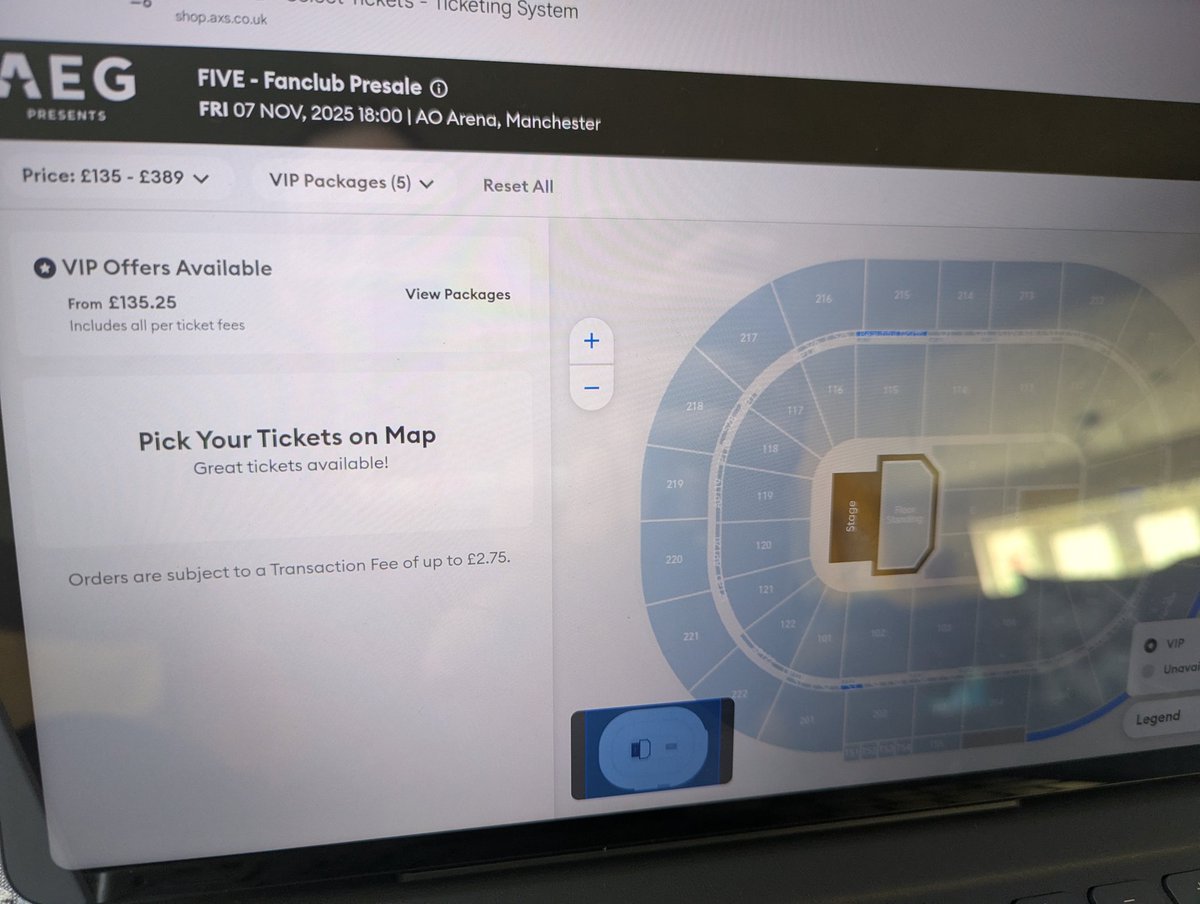 B3P0sitive's tweet photo. Actual joke!!!! Only VIP available 😡😡😡😡 #fivepresale #fivetour https://t.co/c5vruVS66n