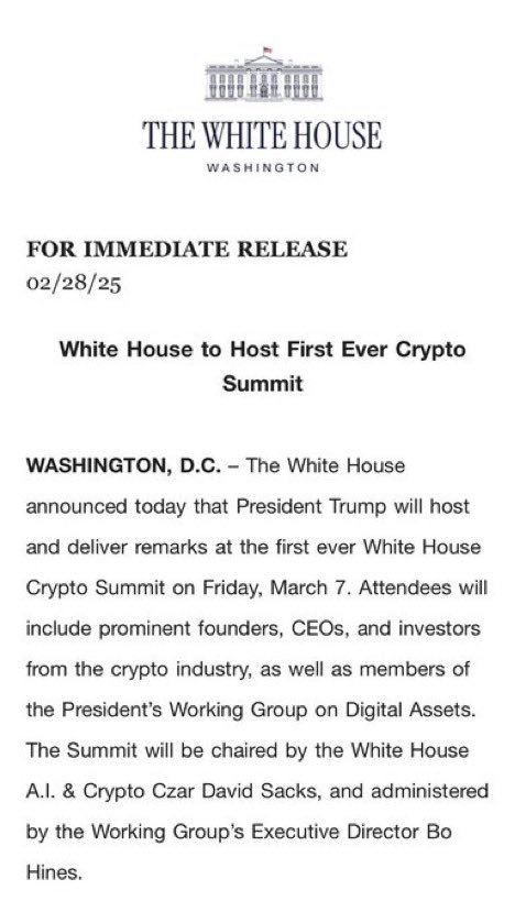 cryptorover's tweet photo. THE STRATEGIC #BITCOIN RESERVE WILL LITERALLY GET ANNOUNCED FRIDAY.

HOW COULD YOU BE BEARISH? https://t.co/csFwHU5dsJ