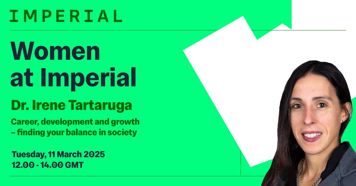 🎓 Join us in Aeronautics on March 11 as we celebrate #InternationalWomensDay with Dr. Irene Tartaruga's seminar "Career, development and growth – finding your balance in society" 📚