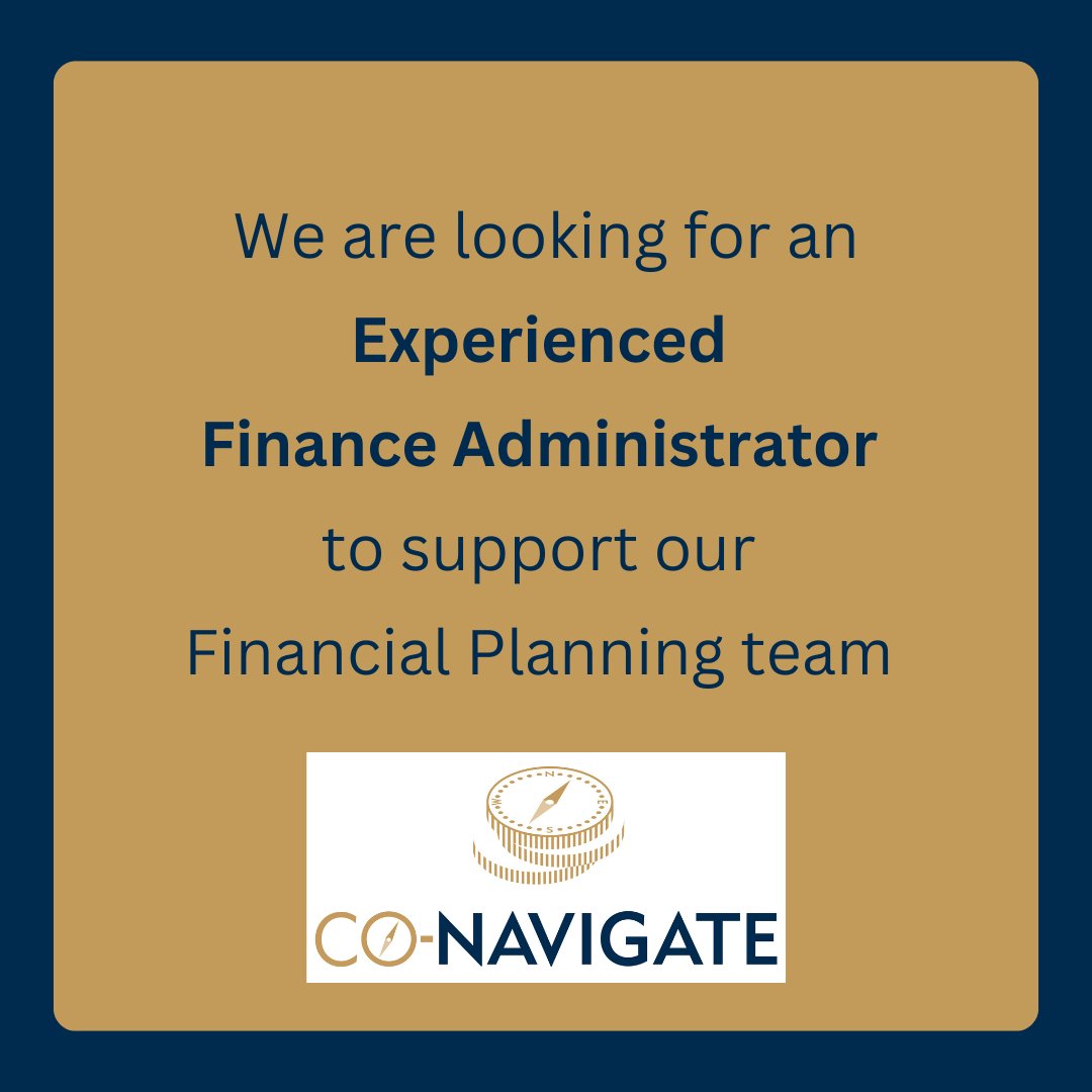 We're hiring! We are expanding our Financial Planning Team and recruiting another Experienced Financial Planning Administrator. For more information and to apply, visit our website: lnkd.in/ezTUwyXg Closing date is THIS FRIDAY!