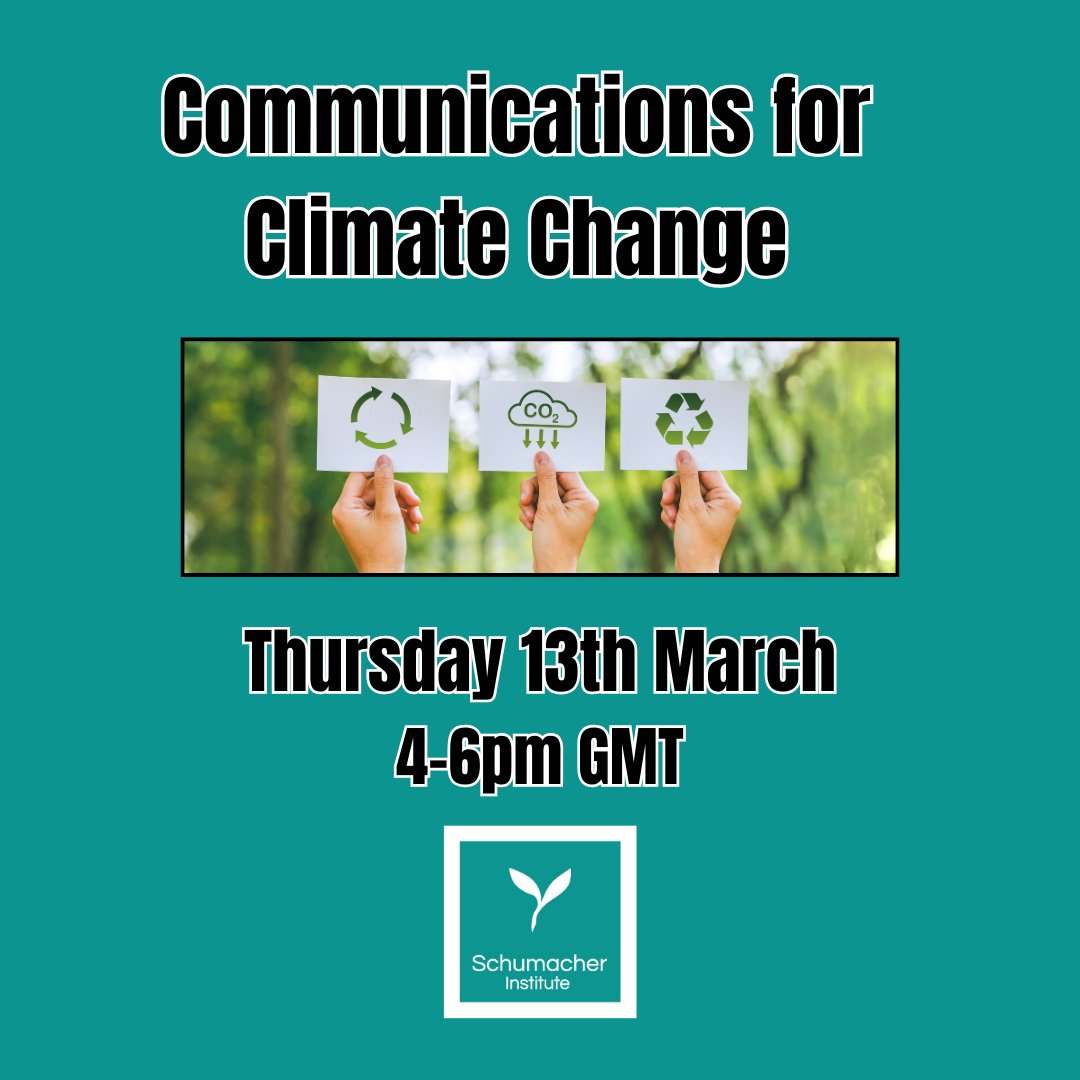FREE workshop by Adriana Meirelles!

In this workshop she will be sharing aspects of her latest work, and presenting the concept behind her studies and her creative methods." 

Email: marsha@shcumacherinstitute.org.uk to get the Zoom link.

#climatechange #climateaction #comms