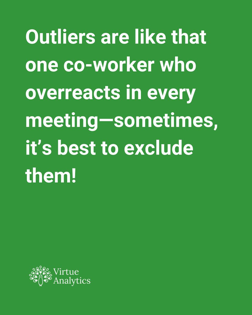 Not all data points deserve a seat at the table. 📊 Sometimes, filtering out the noise leads to clearer insights!

#DataAnalytics #Outliers #WorkLife