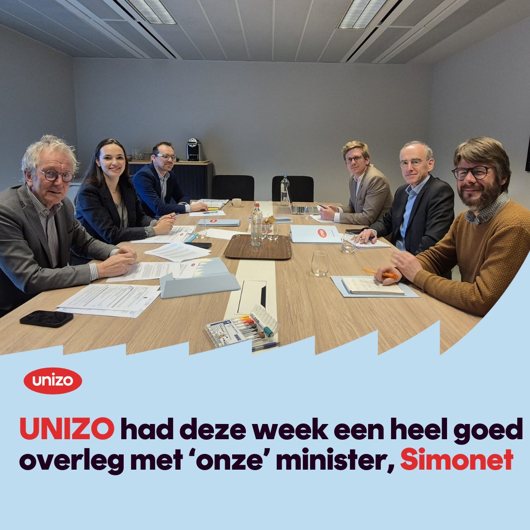 UNIZO zat deze week samen met 'onze' minister voor kmo's en zelfstandigen, @Elesimonet

We bespraken de verschillende prioriteiten en aandachtspunten uit het federale regeerakkoord. We kijken uit naar de verdere samenwerking met maar één doel: ondernemers versterken!🦾🦾
