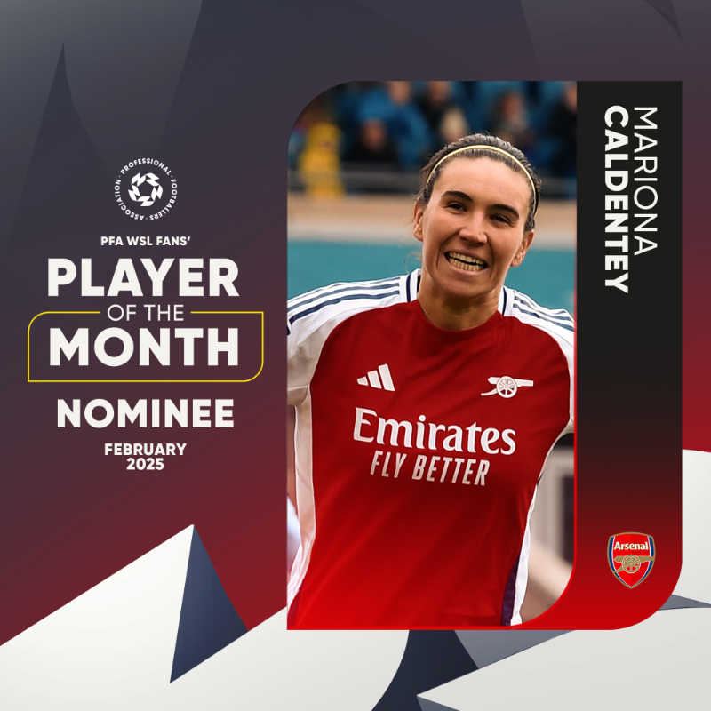 ArsenalWFC's tweet photo. Congrats @mariona8co and @FMaanum 👏

Our two Gunners are up for the @PFA February Player of the Month! 🌟

Show your support here, Gooners 🗳️👇