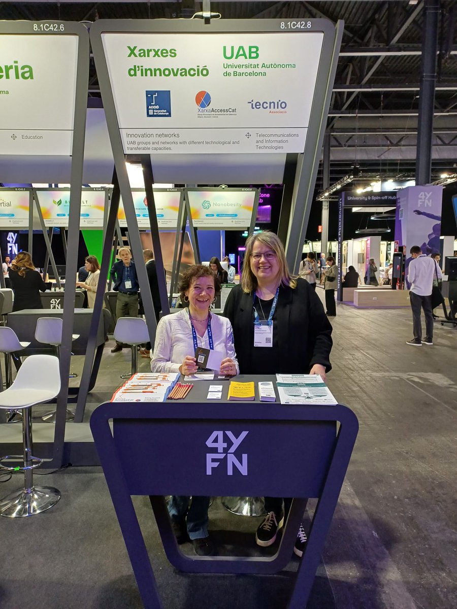 MOSAIC_EU_'s tweet photo. 📢 #MOSAIC presented at #MWCBarcelona by TransMedia Catalonia &amp; Xarxa AccessCat! 🇪🇺 Showcased the multilingual, multimodal, AI-powered hub for European media. Great interest from attendees! 🚀 #AI #media #multilingual #innovation https://t.co/RzLOHqOP22