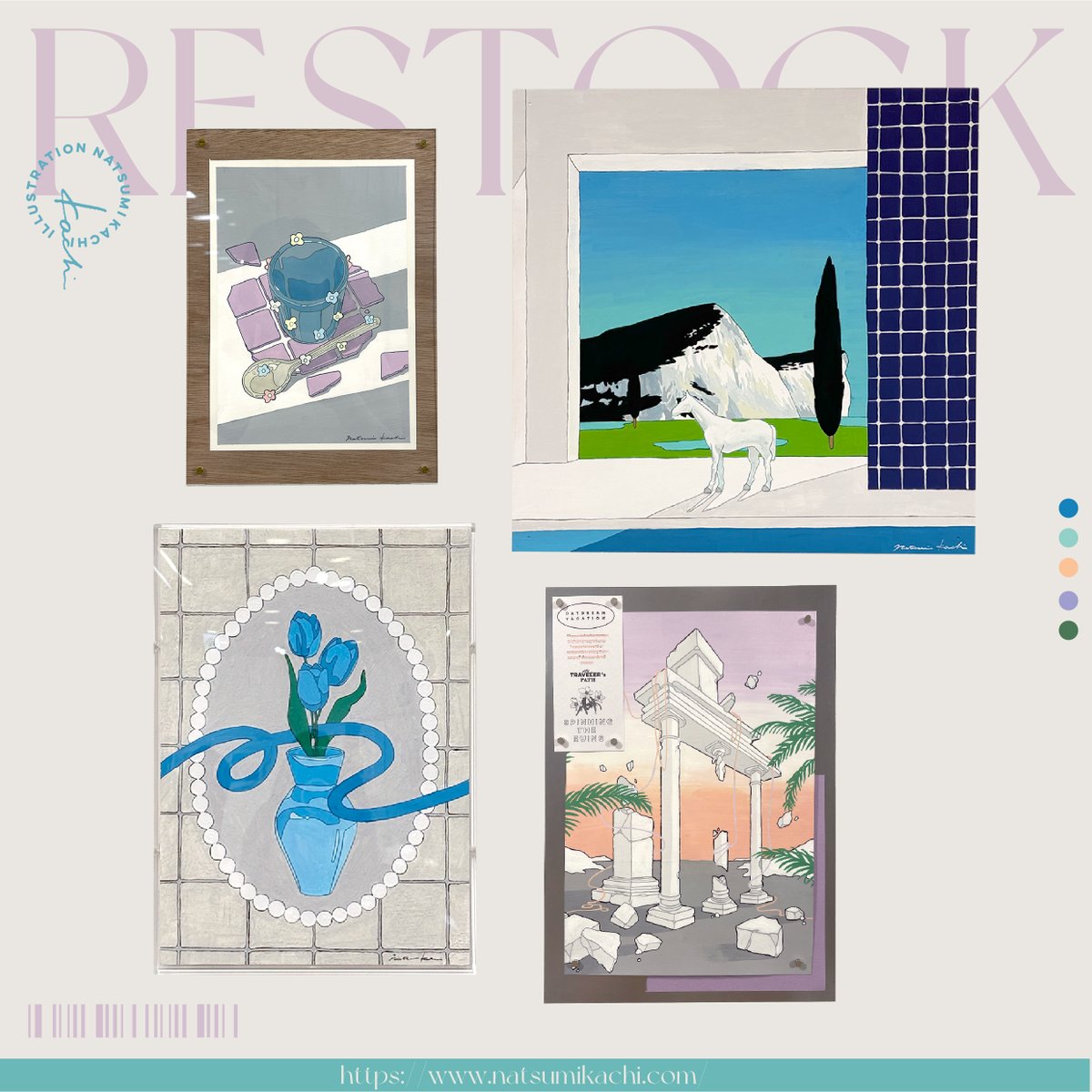 3月7日18:00より新作ステッカー、原画、売り切れていたポスターなどを追加します👀
是非ご覧ください！

SALES START
☞ 18:00 on Mar.7