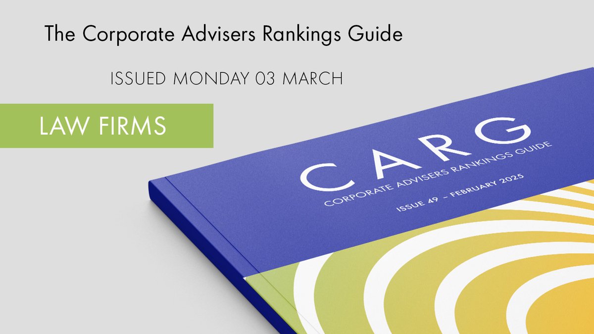 In the Q1 2025 Corporate Advisers Rankings Guide <a href="/slaughterandmay/">Slaughter and May</a> #lawfirm extends its FTSE 250 and FTSE 350 client leads. Meanwhile, <a href="/Clifford_Chance/">Clifford Chance</a> adds four FTSE 250 clients to take joint 6th place. <a href="/HillDickinson/">Hill Dickinson LLP</a> secures sole 1st place in the Main Market client rankings #law