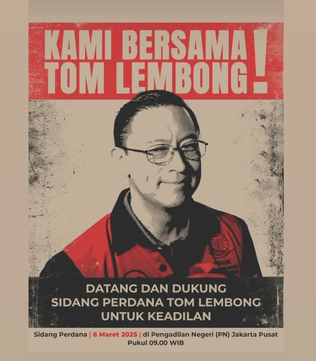 Terima kasih pak Tom atas keteguhan dan kesabaranmu. Panjang umur perjuangan! 💪🏻