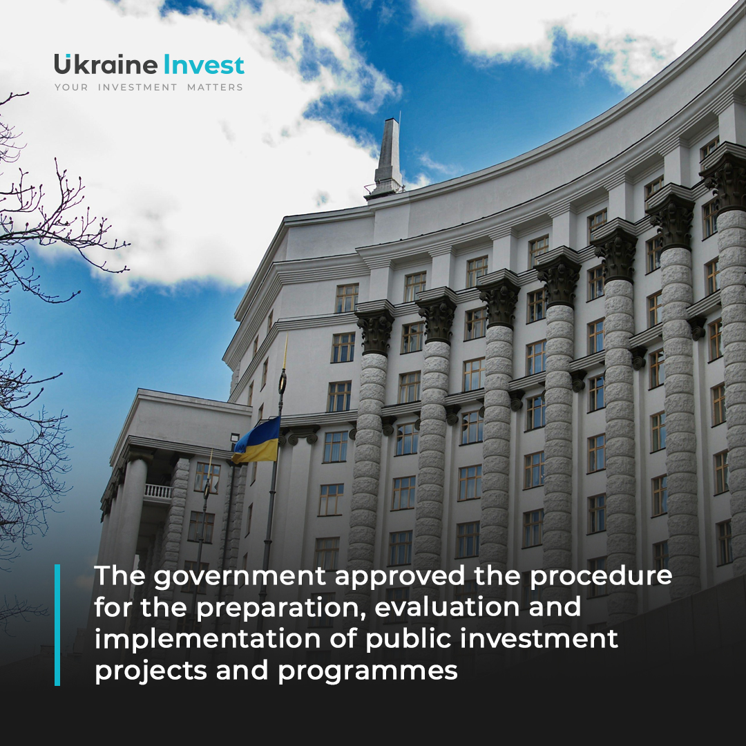 ⚡️The Government of Ukraine approves procedure for preparation, evaluation and implementation of public investment projects and programmes➡️ukraineinvest.gov.ua/en/news/govern…