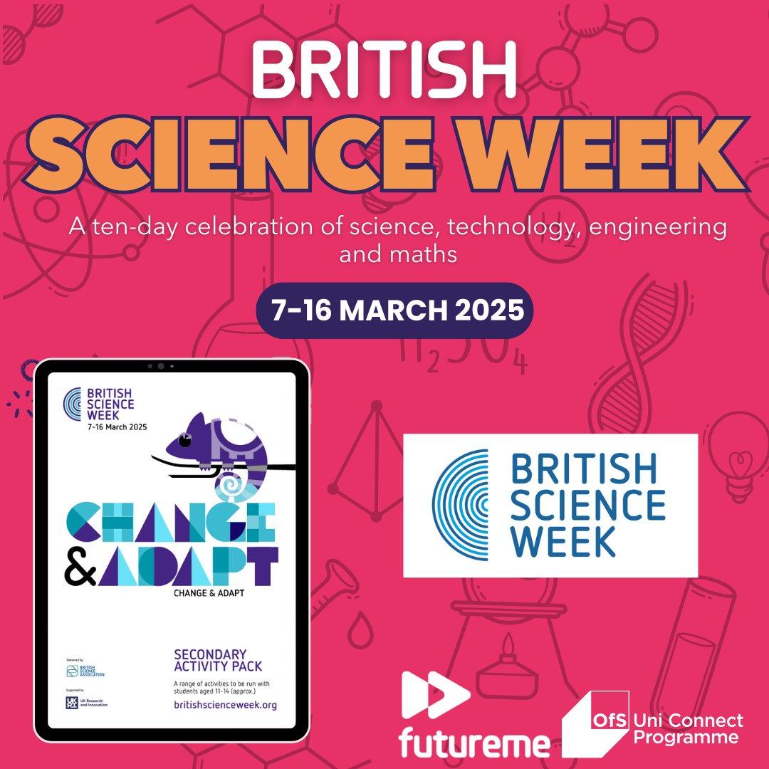 FutureMe (@futureme_ne) on Twitter photo British Science Week is a ten-day celebration of science, technology, engineering and maths. Find out more and explore the guide for secondary students: britishscienceweek.org
<a href="/ScienceWeekUK/">British Science Week</a> British Science Week is a ten-day celebration of science, technology, engineering and maths. Find out more and explore the guide for secondary students: britishscienceweek.org
<a href="/ScienceWeekUK/">British Science Week</a>