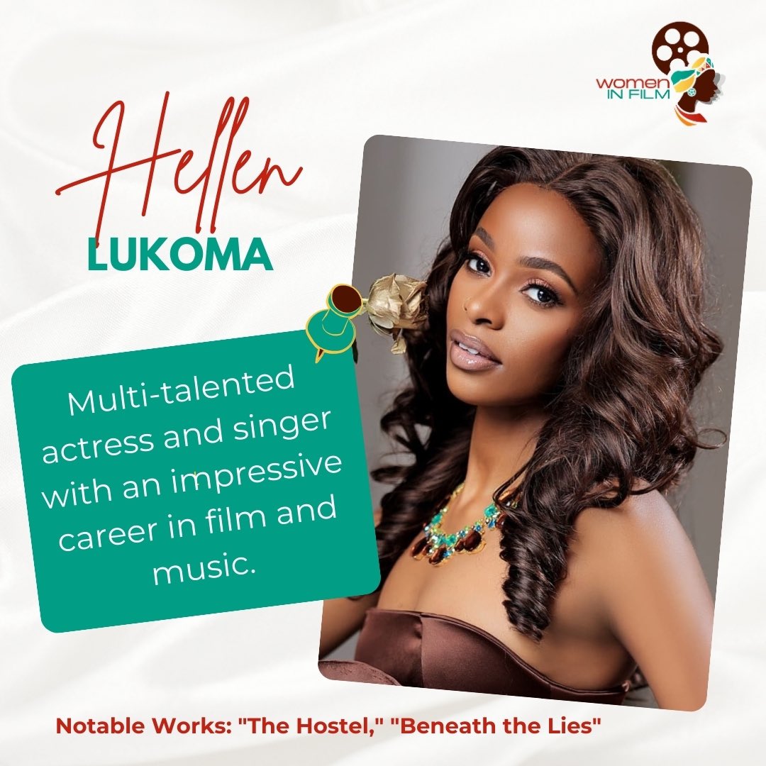 WomenInFilmUg's tweet photo. WIF profile highlight π¬
Hellen Lukoma is a Ugandan actress, singer, model, and fashion designer. Known for The Hostel, Beneath the Lies, & Situka, sheβs also a BEFFTA winner & Ikon Awards nominee. Her hits include Bya Daddy & Gwe Aliwo. #HellenLukoma #IkonAwards #UgandanTalent https://t.co/FjcANJxEhD